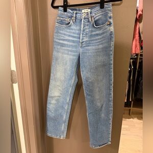 Re/Done High-Rise 70s Stove Pipe Jeans